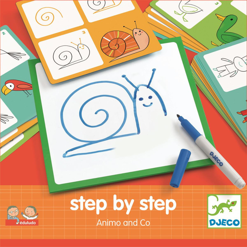 Children's drawing set - Djeco - Eduludo Animals