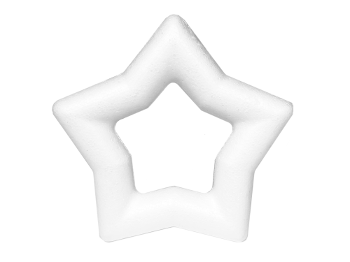 Styrofoam star, empty - 12 cm