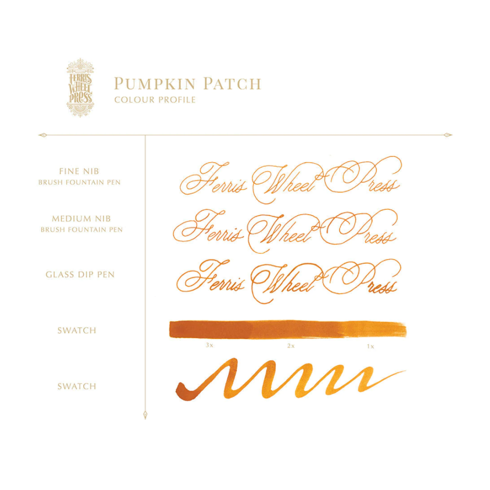 Calligraphy ink - Ferris Wheel Press - Pumpkin Patch, 38 ml