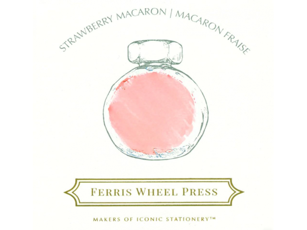 Calligraphy ink - Ferris Wheel Press - Strawberry Macaron, 38 ml