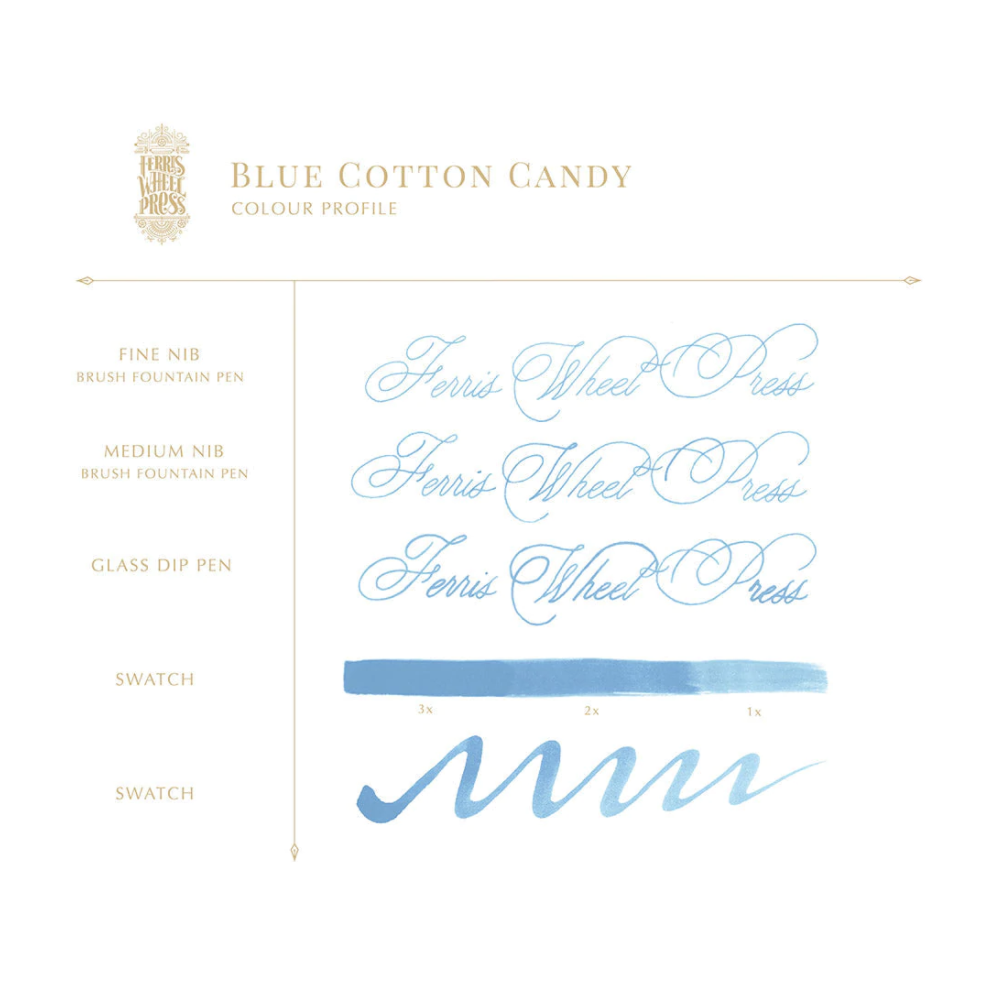 Atrament - Ferris Wheel Press - Blue Cotton Candy, 38 ml