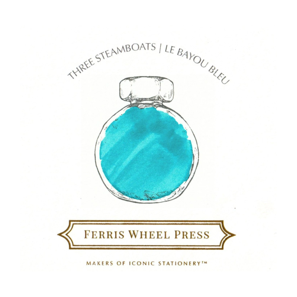 Calligraphy ink - Ferris Wheel Press - Three Steamboats, 38 ml