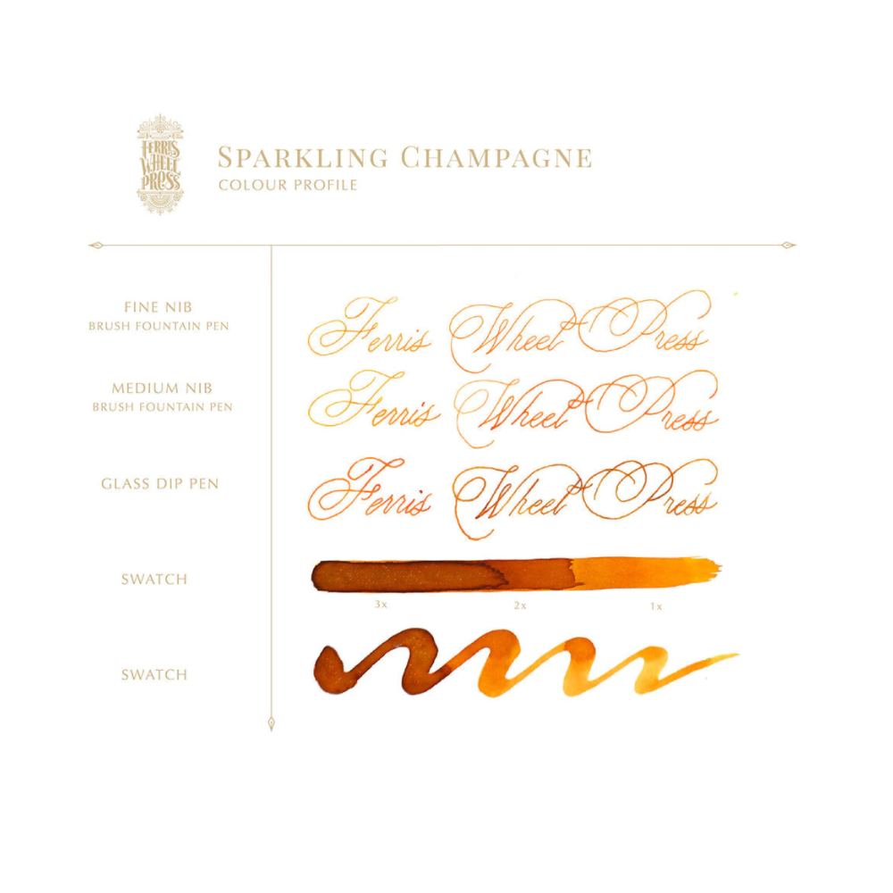 Calligraphy ink - Ferris Wheel Press - Sparkling Champagne, 38 ml