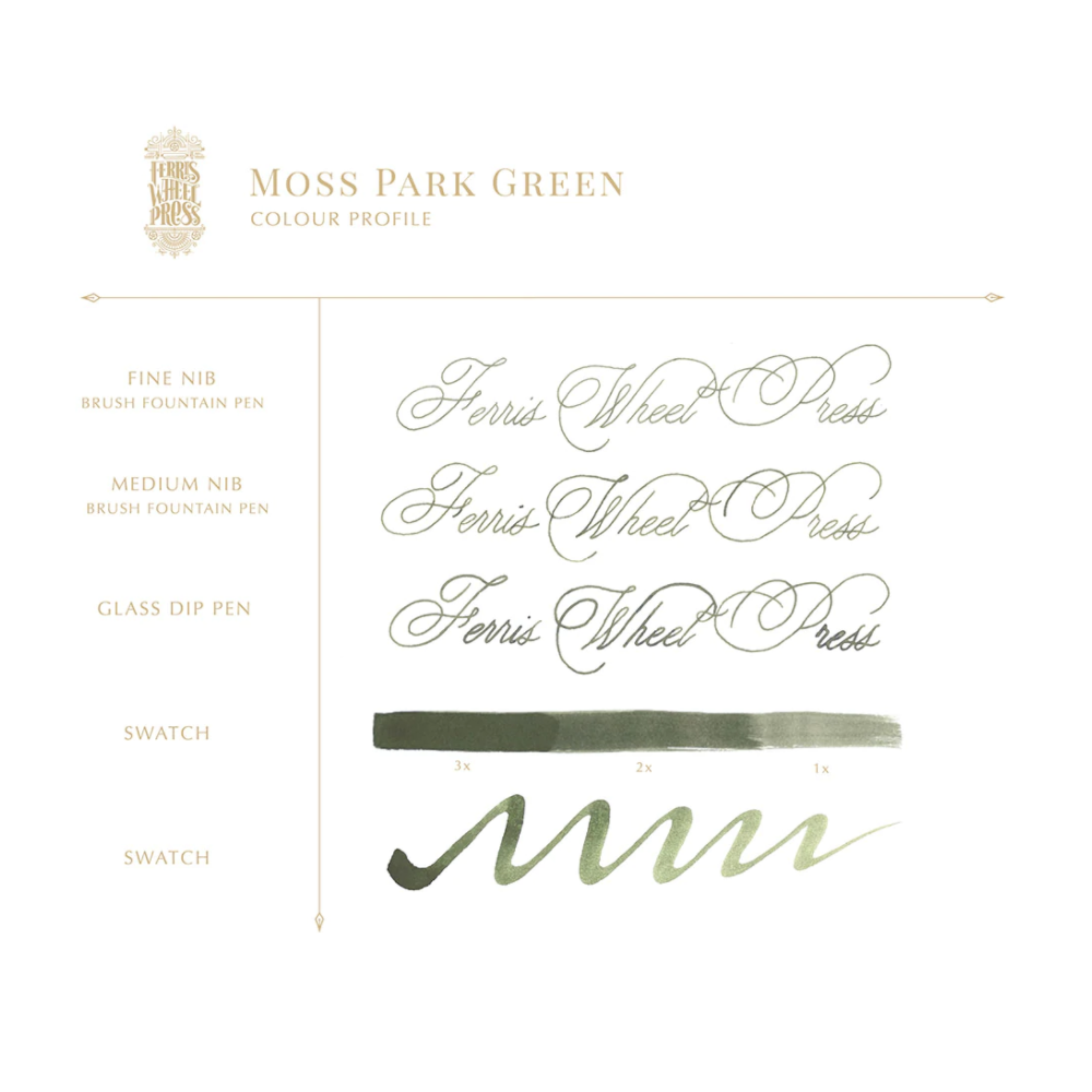 Ink Charger Set - Ferris Wheel Press - The Moss Park Collection, 3 x 5 ml