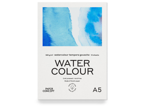 Blok do akwareli 100% Cotton - PaperConcept - A5 300 g 10 ark.