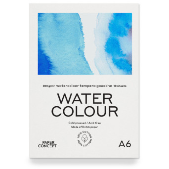 The Collection Watercolour paper pad - Hahnemühle - cold pressed, 30 x 40  cm, 300 g, 10 sheets