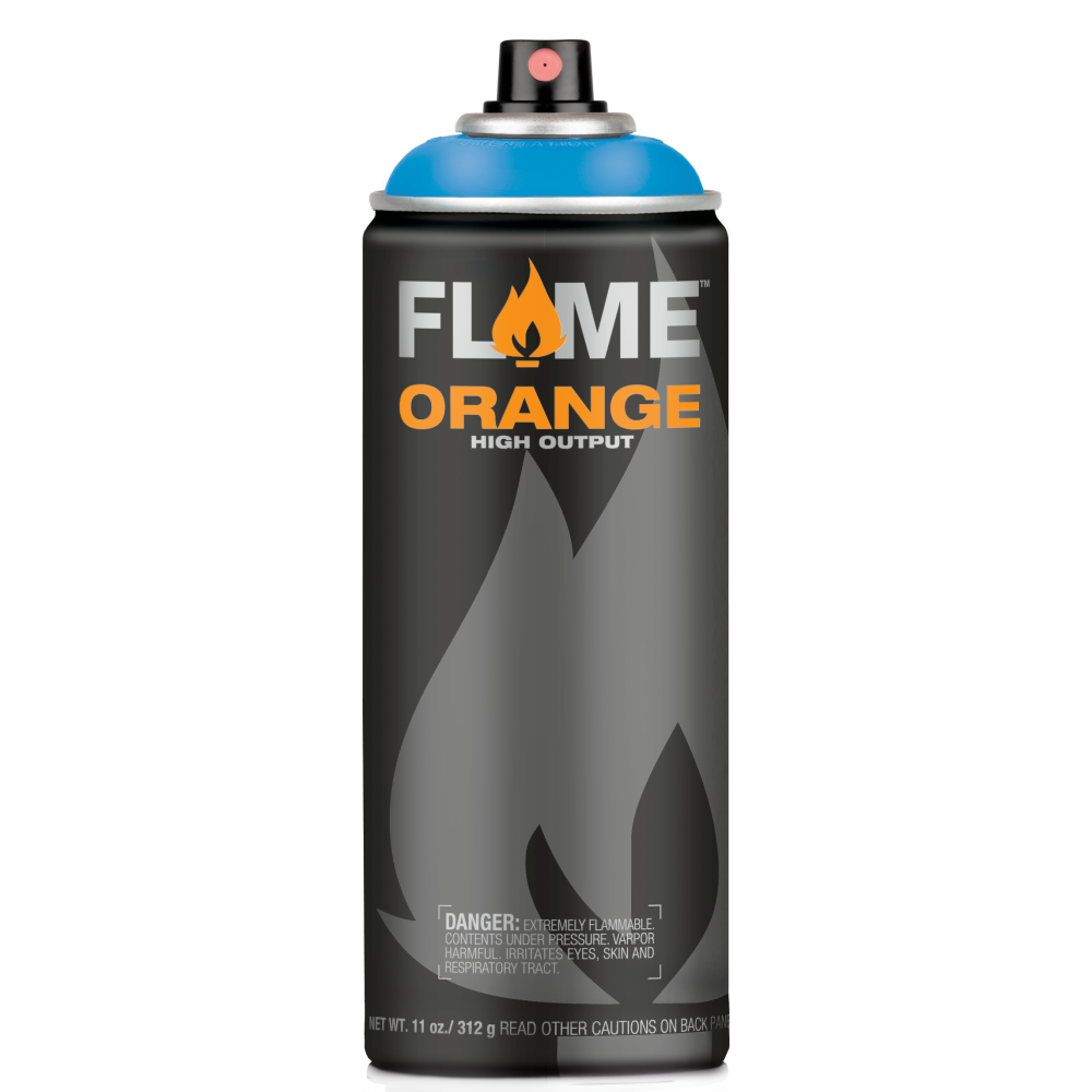 Farba akrylowa w sprayu Flame Orange - Molotow - 518, Cream Blue, 400 ml