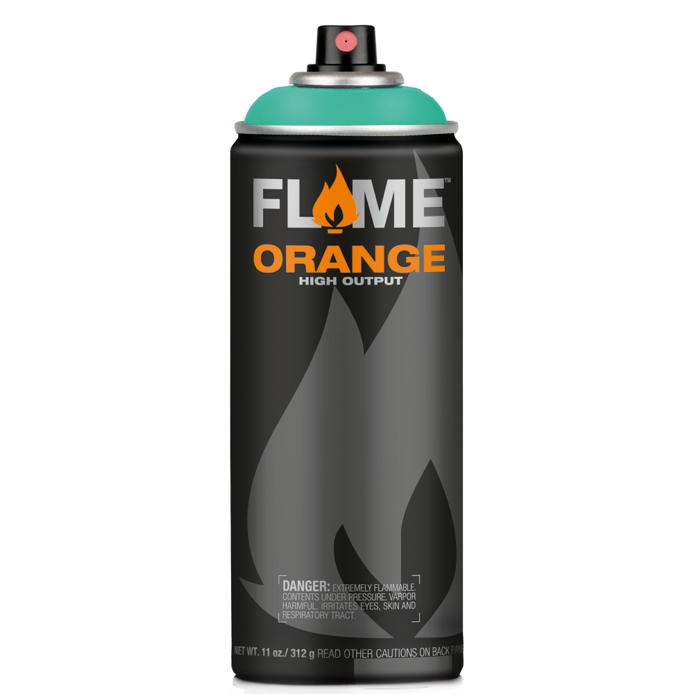 Flame Orange acrylic spray paint - Molotow - 601, Crazy Riviera, 400 ml