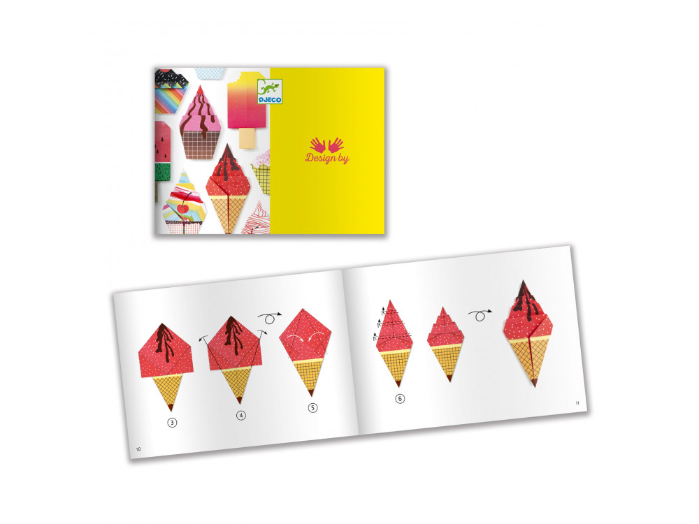 Set for origami - Djeco - Sweet Treats, 24 pcs.
