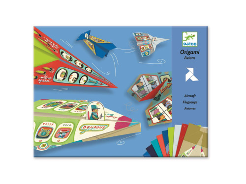 Set for origami - Djeco - Planes, 20 pcs.