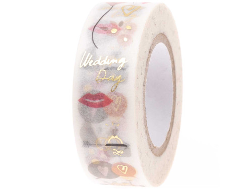 Washi tape - Paper Poetry - Wedding Day, 15 mm x 10 m