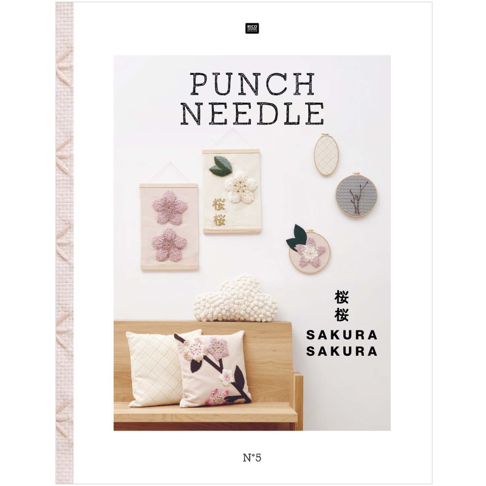 Podręcznik, instrukcja Punch Needle No. 5 - Rico Design - Sakura Sakura