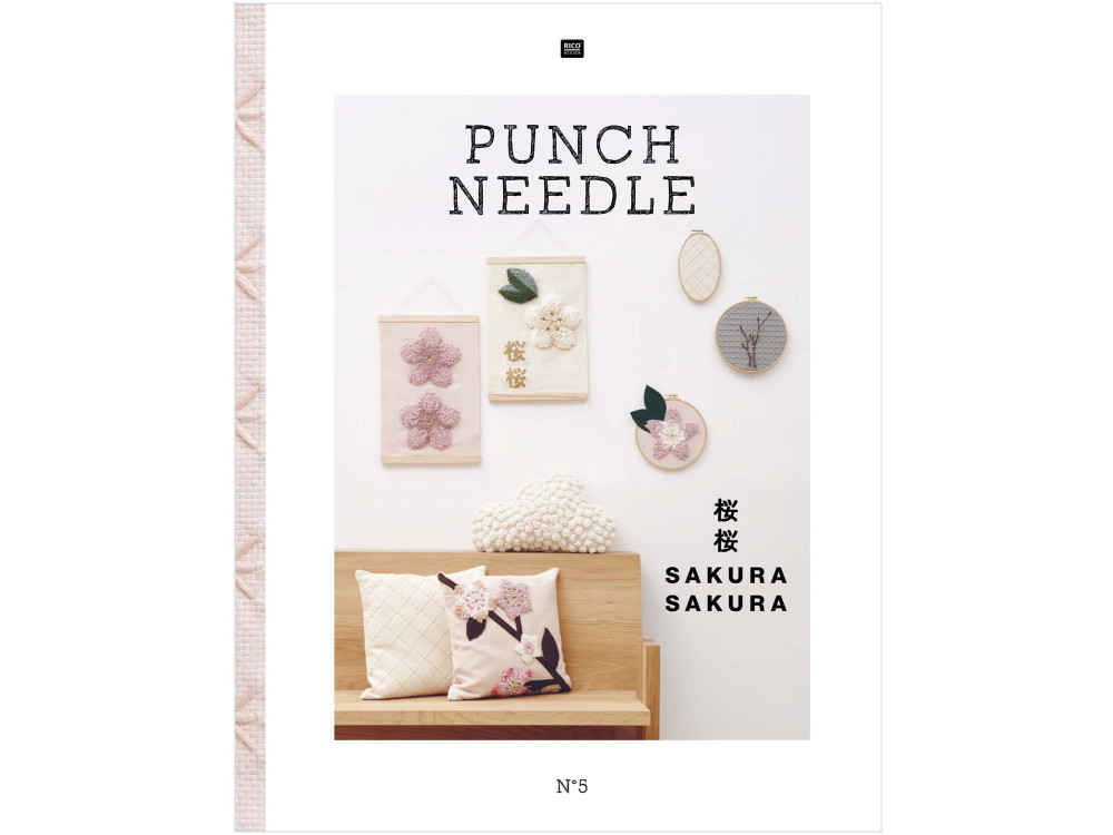 Podręcznik, instrukcja Punch Needle No. 5 - Rico Design - Sakura Sakura