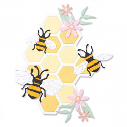 Thinlits cutting dies - Sizzix - Bee Hive, 11 pcs.