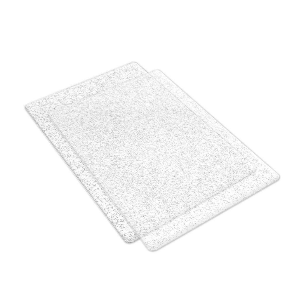 Standard Cutting Pads - Sizzix - clear with silver glitter, 2 pcs.