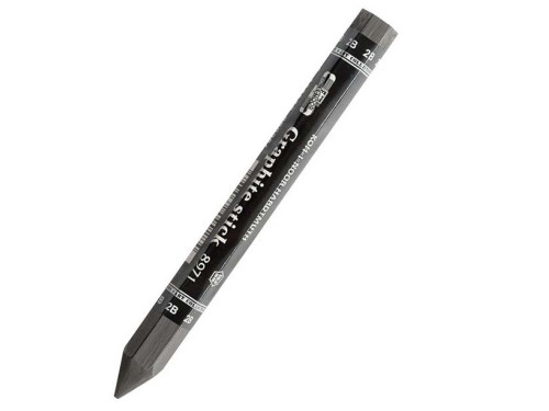 Graphite stick pencil 8971 - Koh-I-Noor - 2B, 12 cm