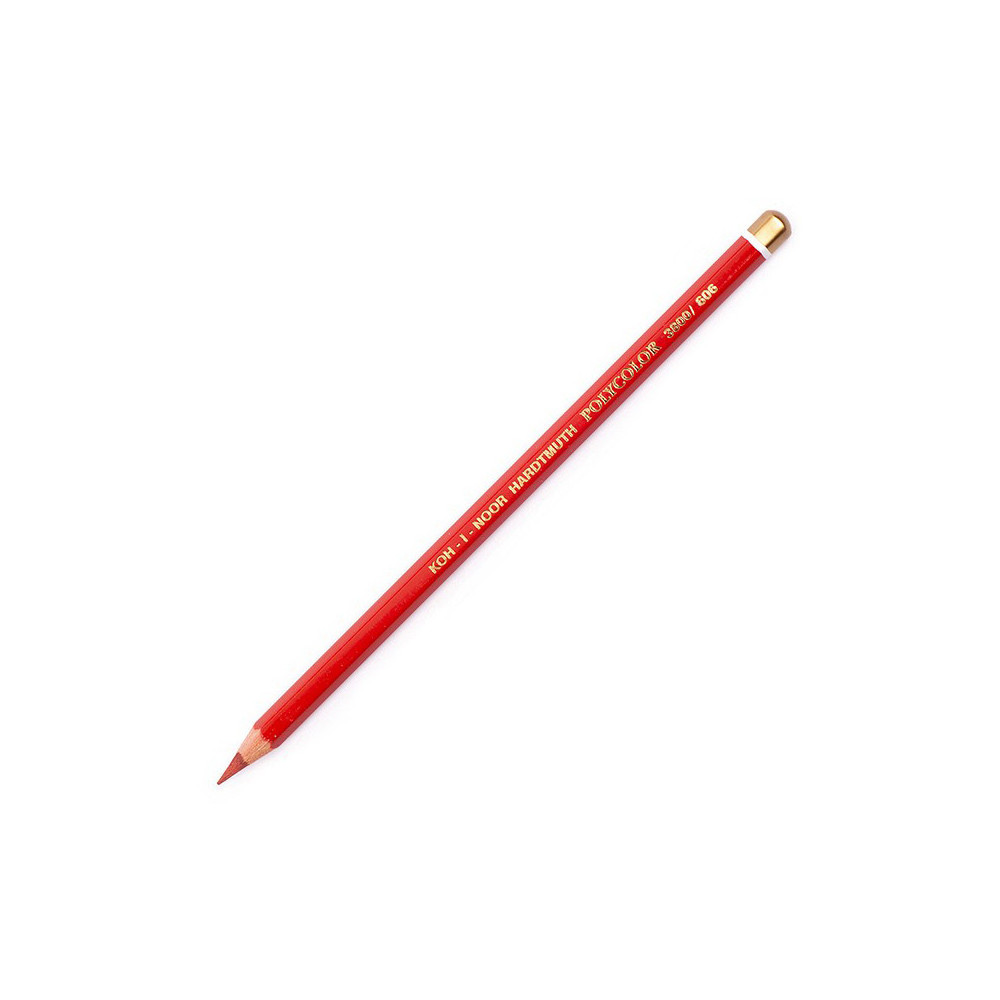 Polycolor colored pencil - Koh-I-Noor - 606, Dark Vermilion Red