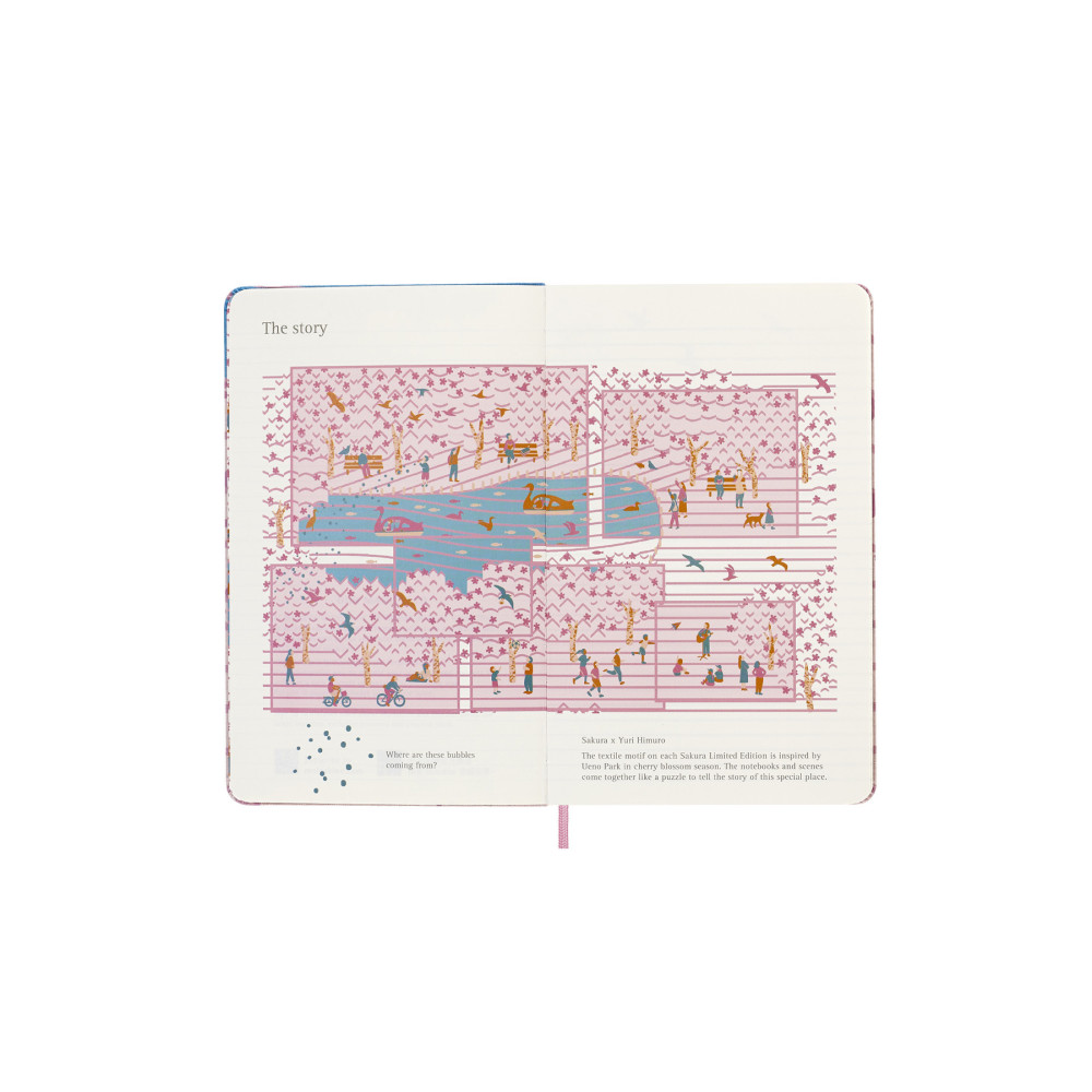 Notebook Sakura Bike - Moleskine - ruled, hard cover, L