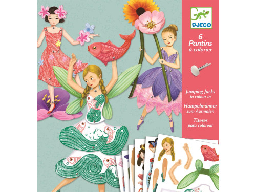 Set of movable characters Fairies - Djeco - 3 pcs.