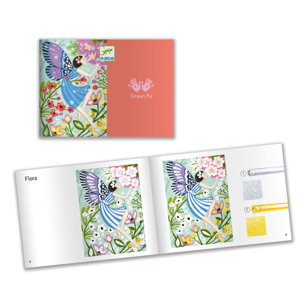 Art set with glitter for kids - Djeco - Fairies