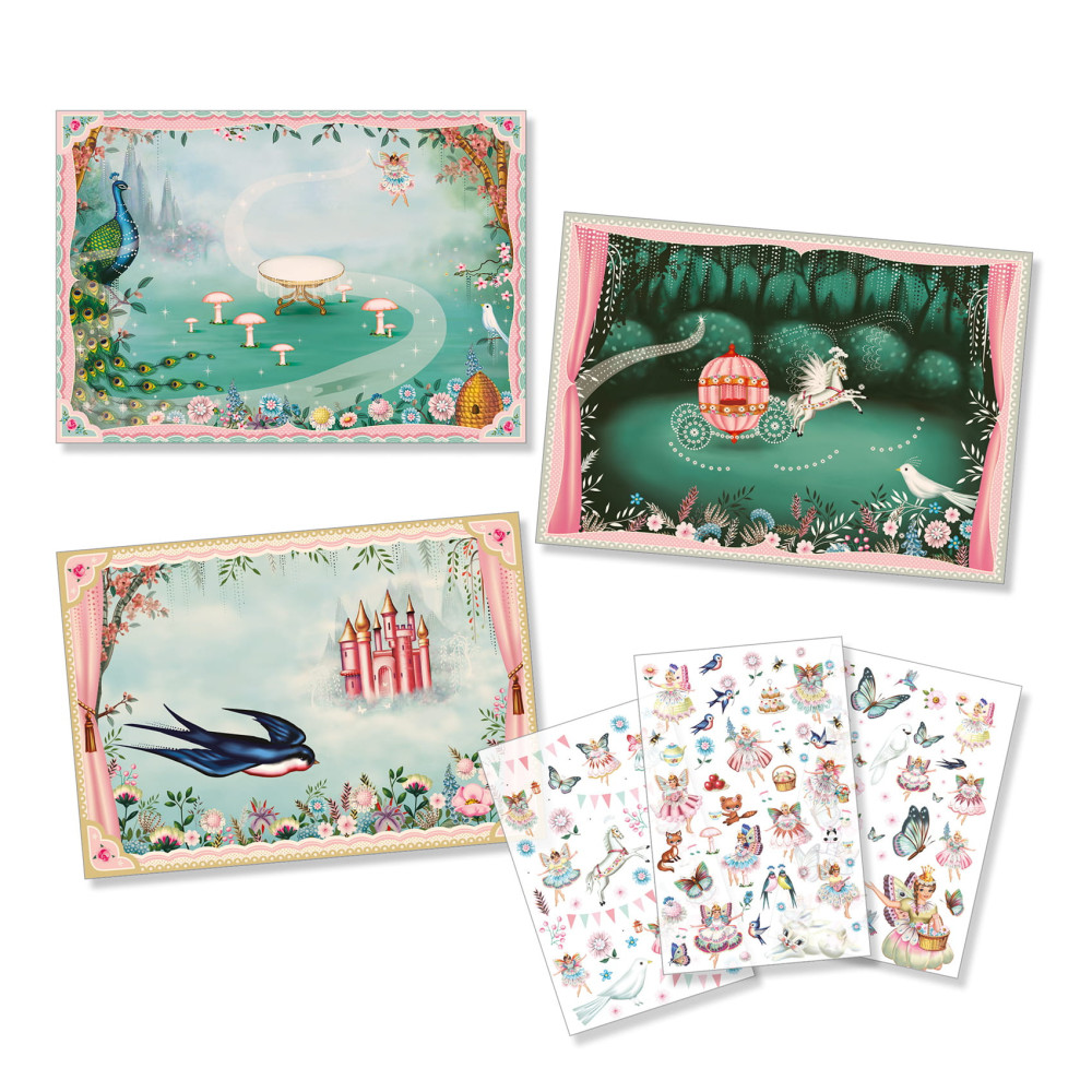 Transfer set for kids - Djeco - Fairies - In fairyland