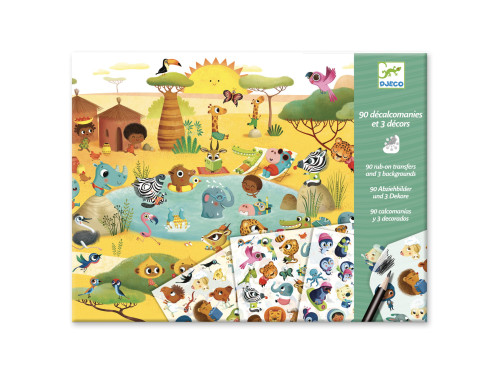 Transfer set for kids - Djeco - Fairies - Lands