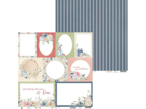 Papier do scrapbookingu 30,5 x 30,5 cm - Piątek Trzynastego - Lady's Diary 05