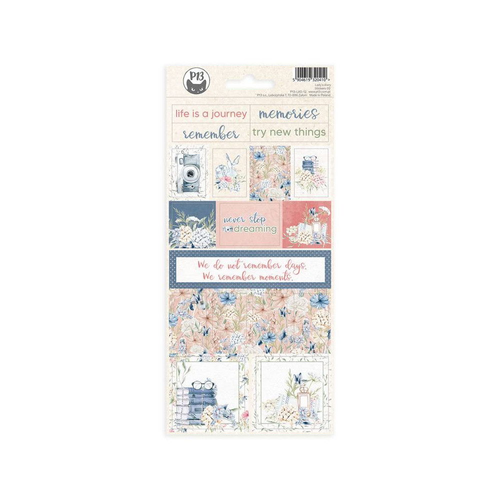 Set of stickers 10,5 x 23 cm - Piątek Trzynastego - Lady's Diary 02