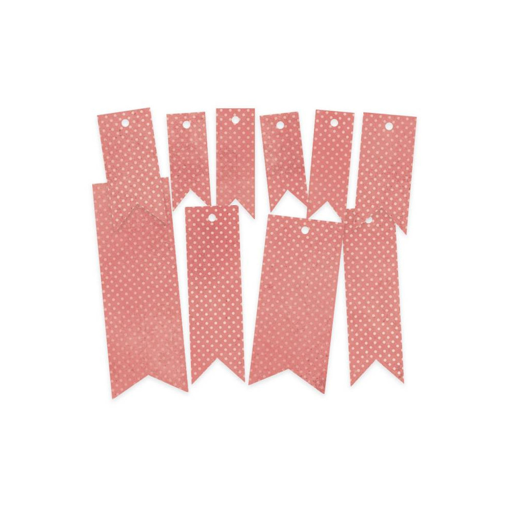 Decorative tag set - Piątek Trzynastego - Lady's Diary 02, 10 pcs