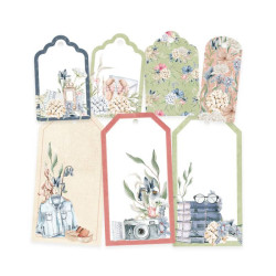 Decorative tag set - Piątek Trzynastego - Lady's Diary 03, 7 pcs