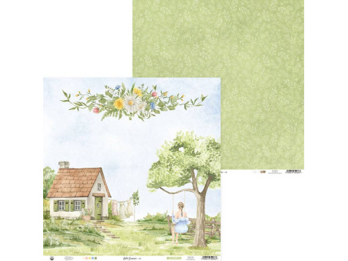 Scrapbooking paper 30,5 x 30,5 cm - Piątek Trzynastego - Hello Summer 01