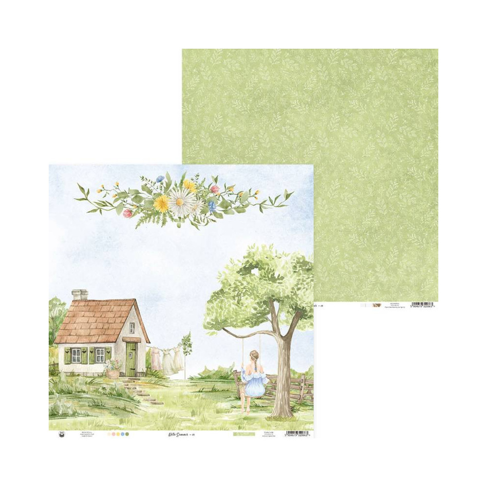 Papier do scrapbookingu 30,5 x 30,5 cm - Piątek Trzynastego - Hello Summer 01