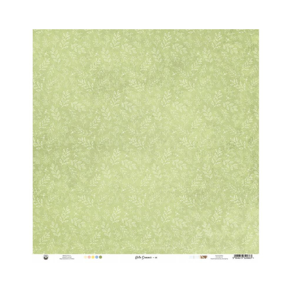 Papier do scrapbookingu 30,5 x 30,5 cm - Piątek Trzynastego - Hello Summer 01