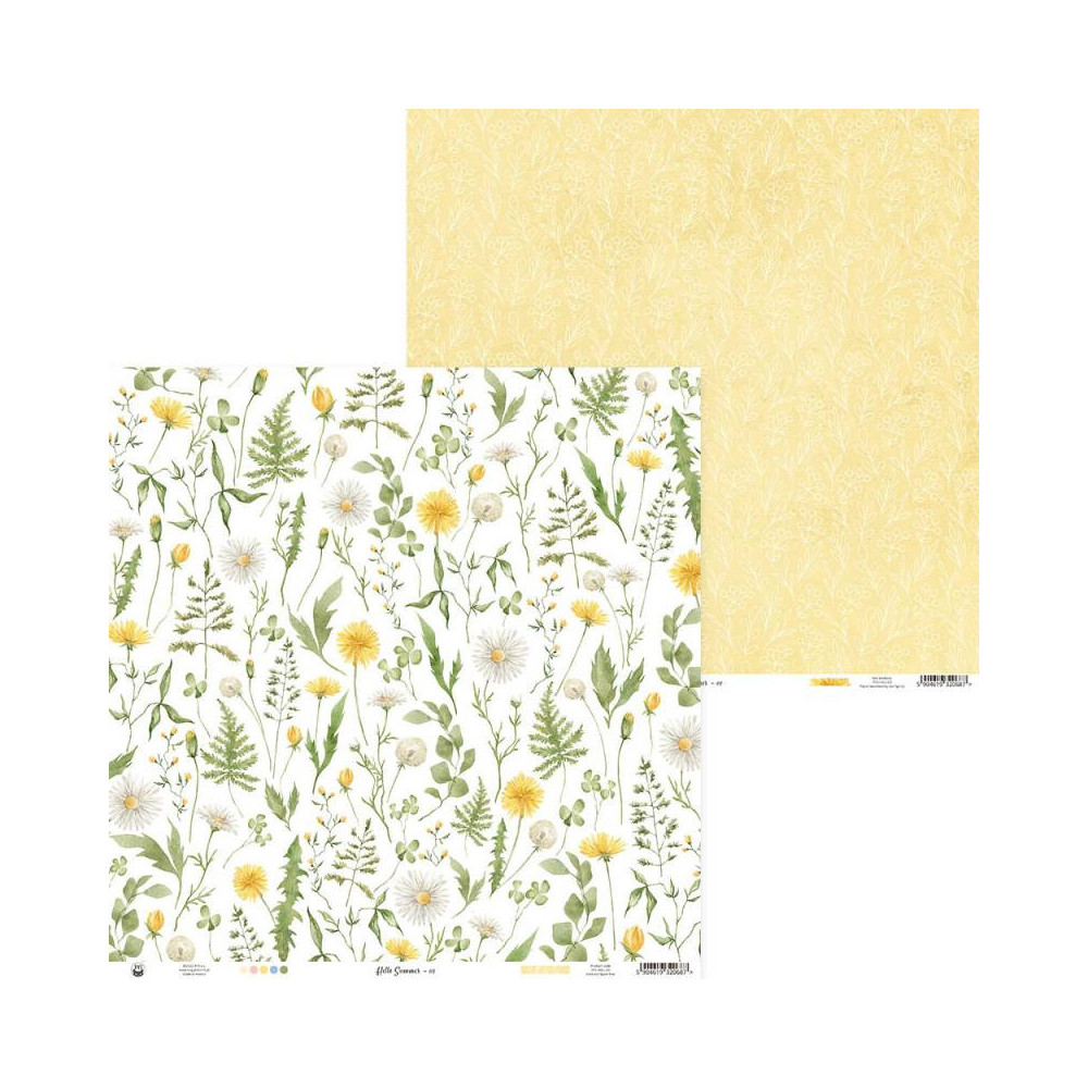 Papier do scrapbookingu 30,5 x 30,5 cm - Piątek Trzynastego - Hello Summer 03