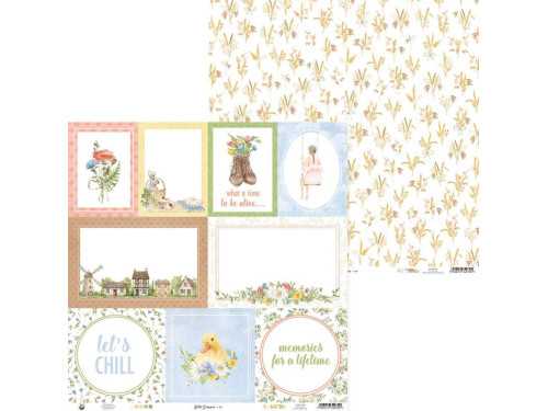 Scrapbooking paper 30,5 x 30,5 cm - Piątek Trzynastego - Hello Summer 05