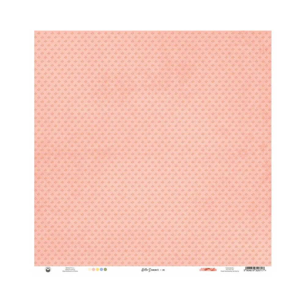 Papier do scrapbookingu 30,5 x 30,5 cm - Piątek Trzynastego - Hello Summer 06