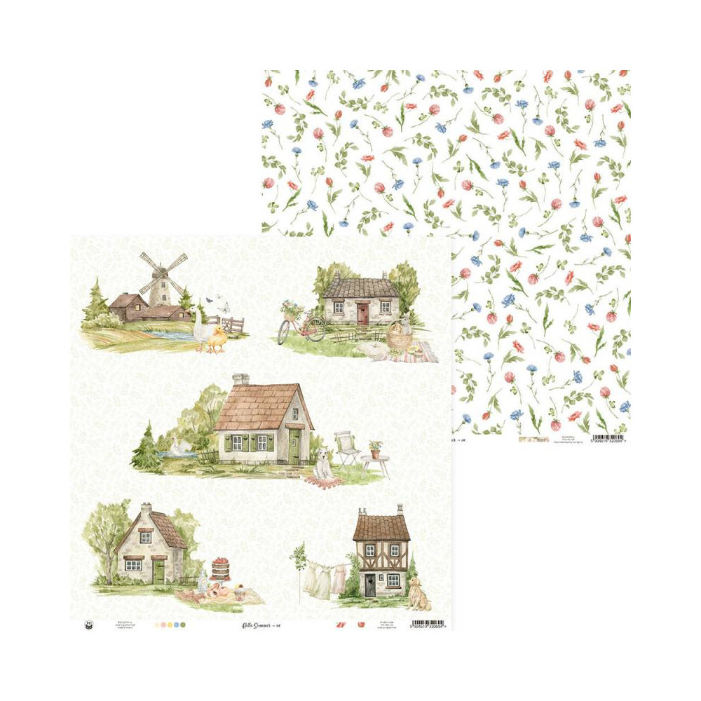 Zestaw papierów do scrapbookingu 30,5 x 30,5 cm - Piątek Trzynastego - Hello Summer