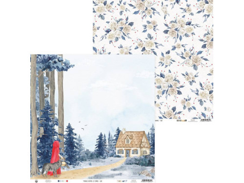 Papier do scrapbookingu 30,5 x 30,5 cm - Piątek Trzynastego - Once upon a time 02