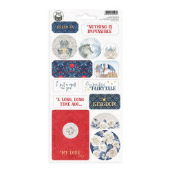 Arkusz tekturowych naklejek 10,5 x 22 cm - Piątek Trzynastego - Once upon a time 02