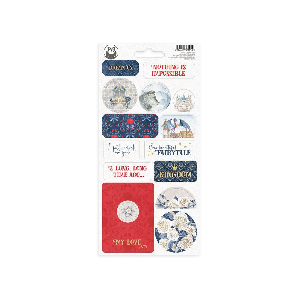 Set of cardboard stickers 10,5 x 22 cm - Piątek Trzynastego - Once upon a time 02