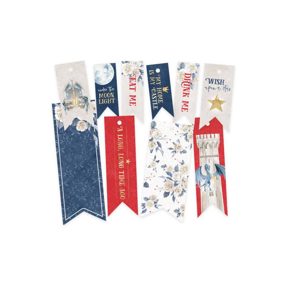 Decorative tag set - Piątek Trzynastego - Once upon a time 02, 10 pcs.
