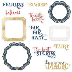Paper die-cuts elements - Piątek Trzynastego - Once upon a time, 12 pcs.