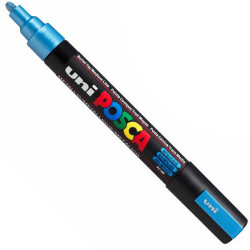 Marker Posca PC-5M - Uni - niebieski, metallic blue