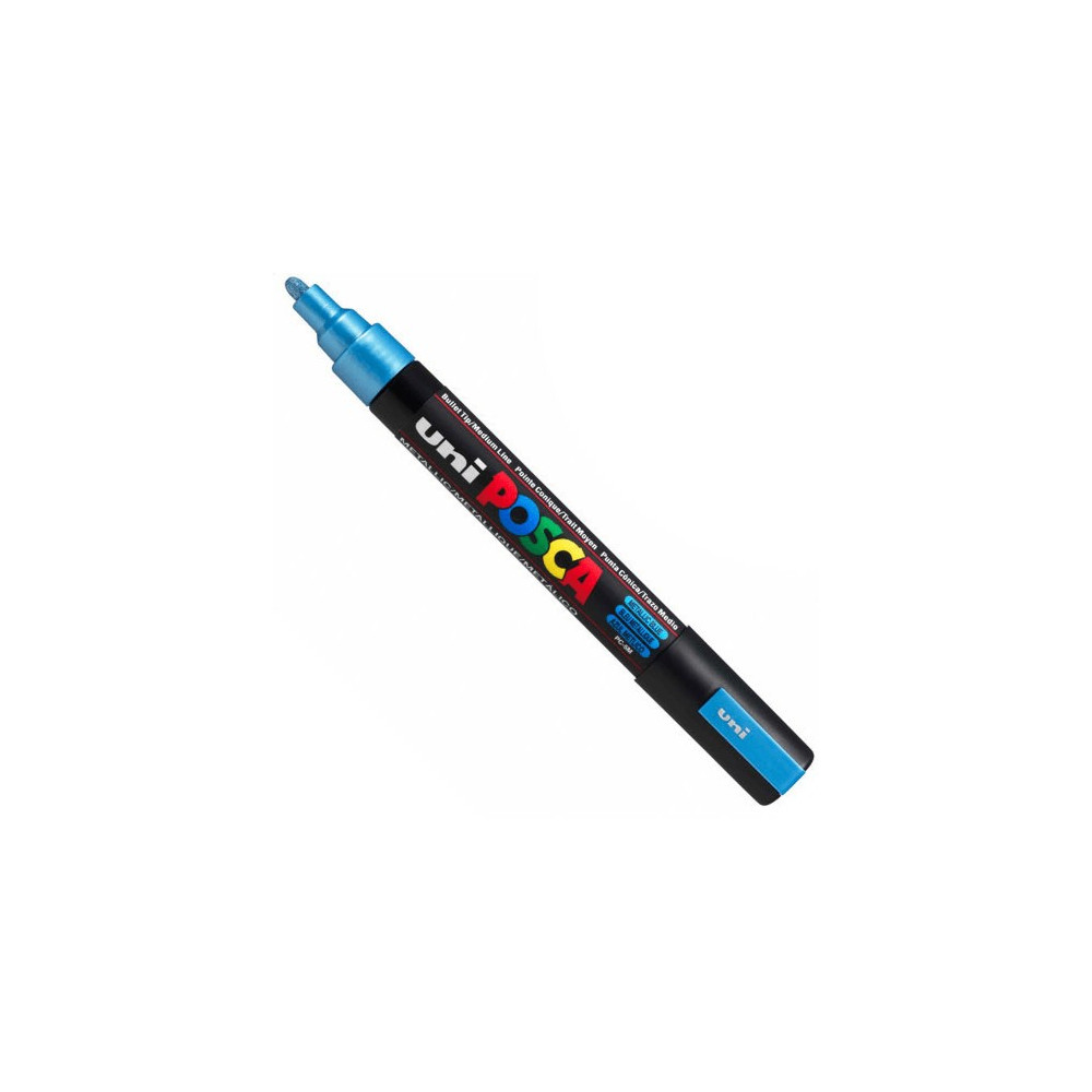 Marker Posca PC-5M - Uni - niebieski, metallic blue