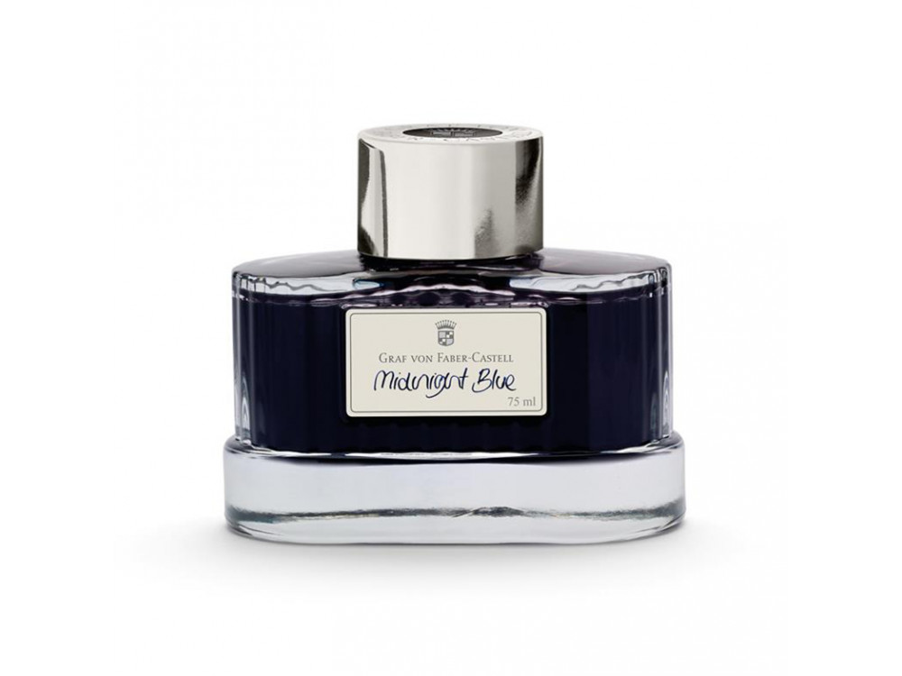 Atrament permanentny - Graf Von Faber-Castell - Midnight Blue, 75 ml