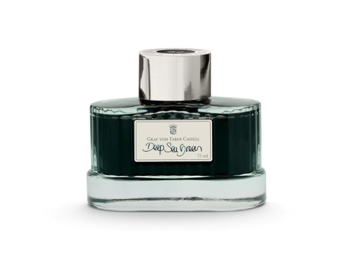 Atrament permanentny - Graf Von Faber-Castell - Deep Sea Green, 75 ml
