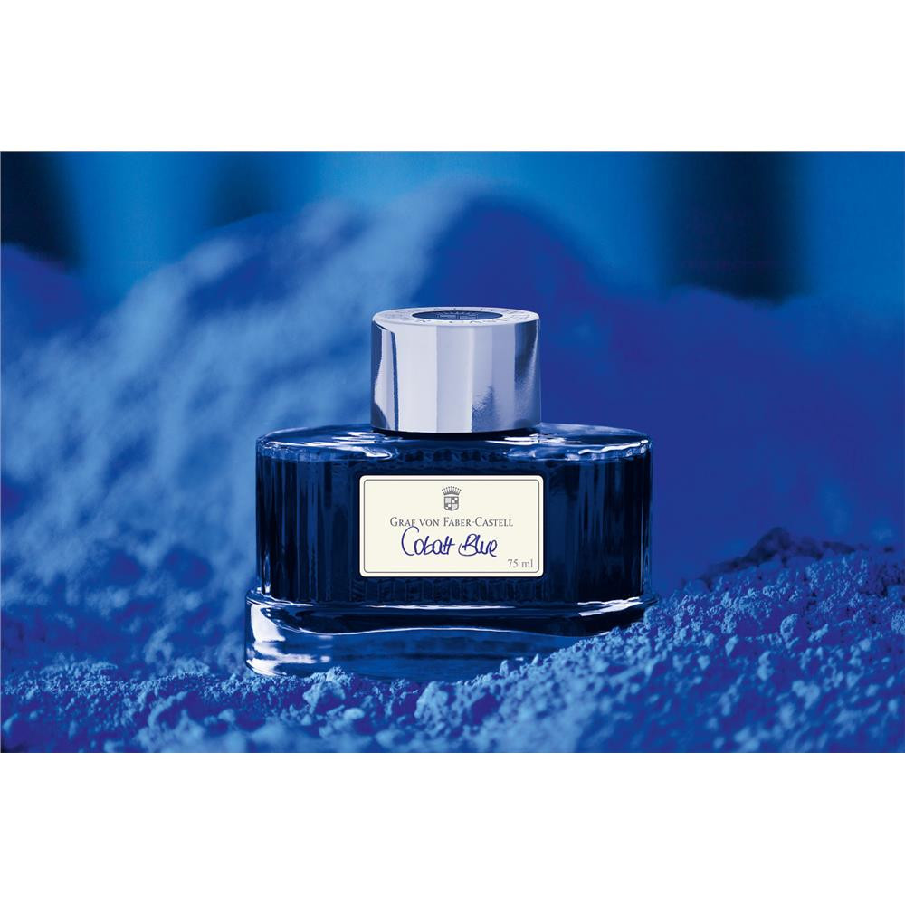 Atrament permanentny - Graf Von Faber-Castell - Cobalt Blue, 75 ml