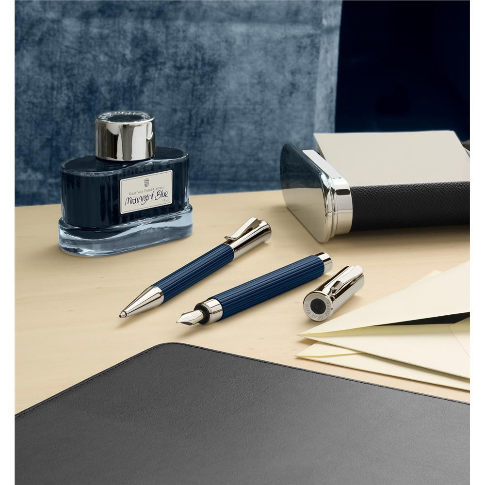 Calligraphy ink - Graf Von Faber-Castell - Midnight Blue, 75 ml