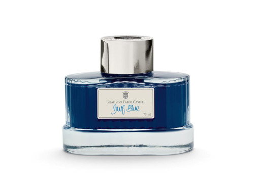 Permanent calligraphy ink - Graf Von Faber-Castell - Gulf Blue, 75 ml