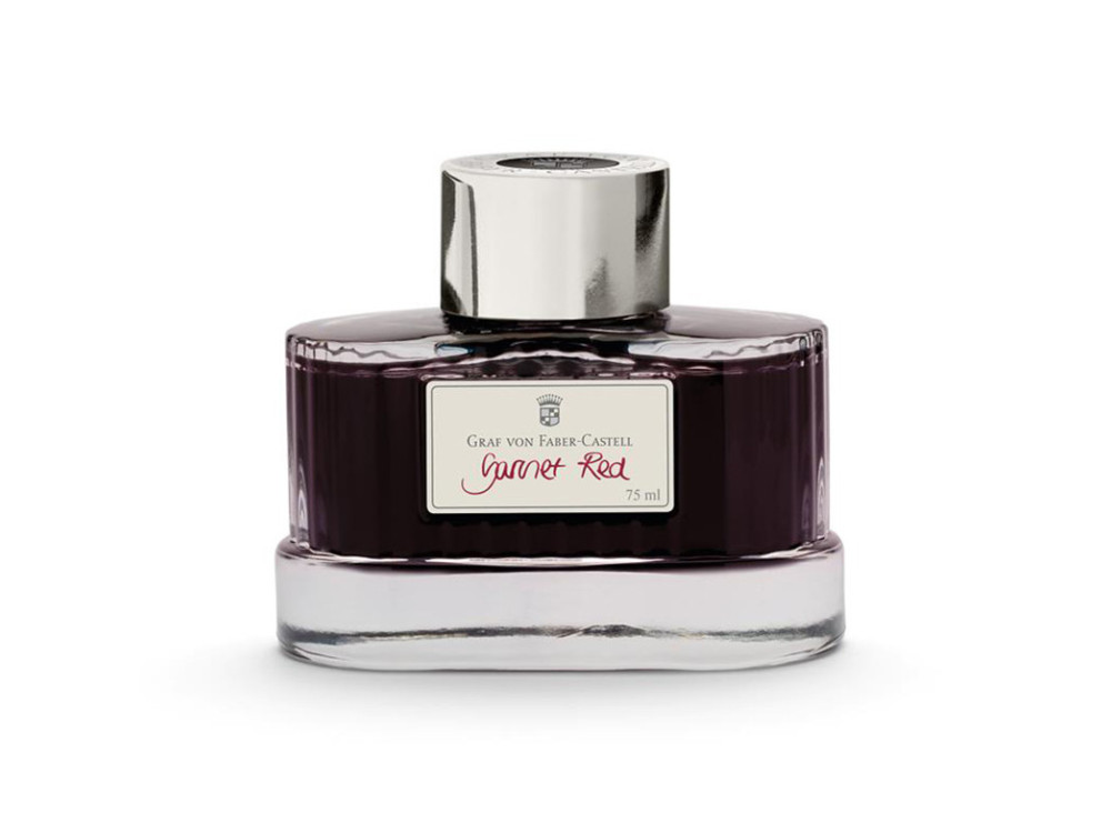 Atrament permanentny - Graf Von Faber-Castell - Garnet Red, 75 ml